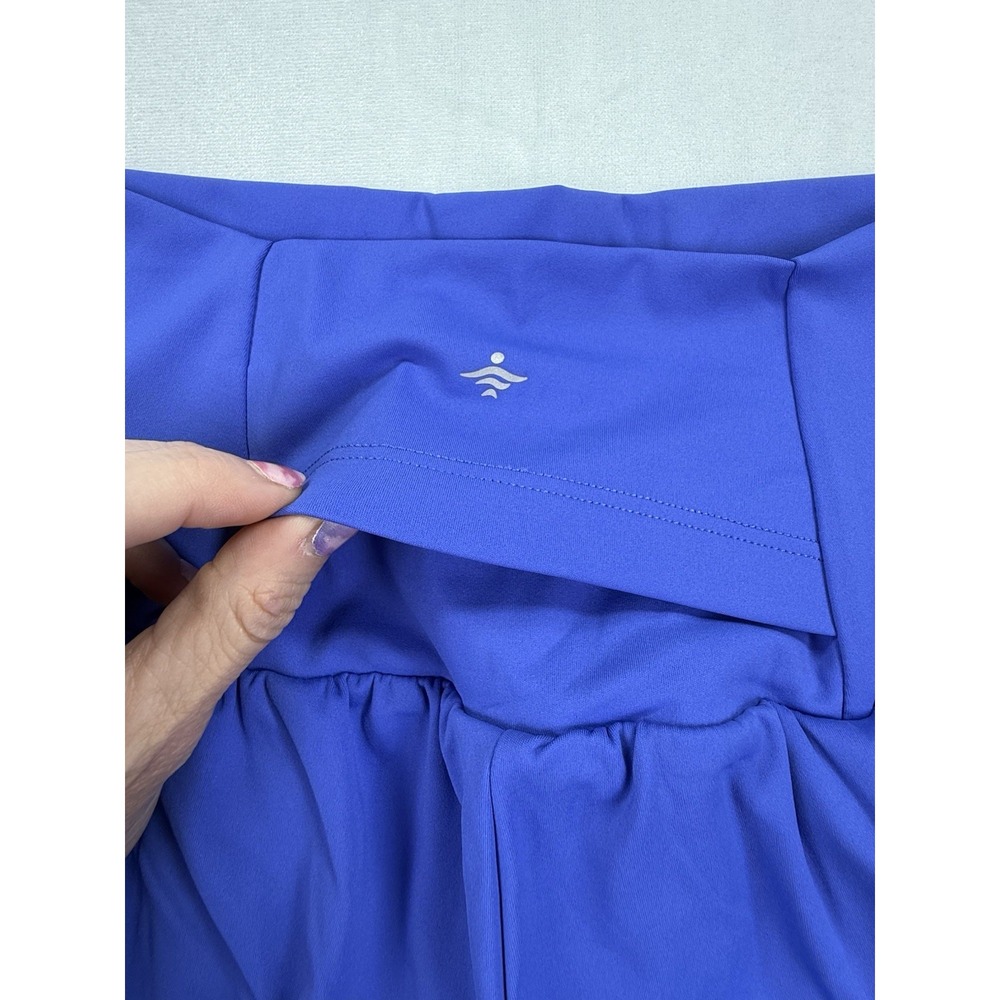 HALARA Womens Softlyzero™ Airy Super High Waisted 2-in-1 Yoga Shorts Small Blue - Picture 7 of 8